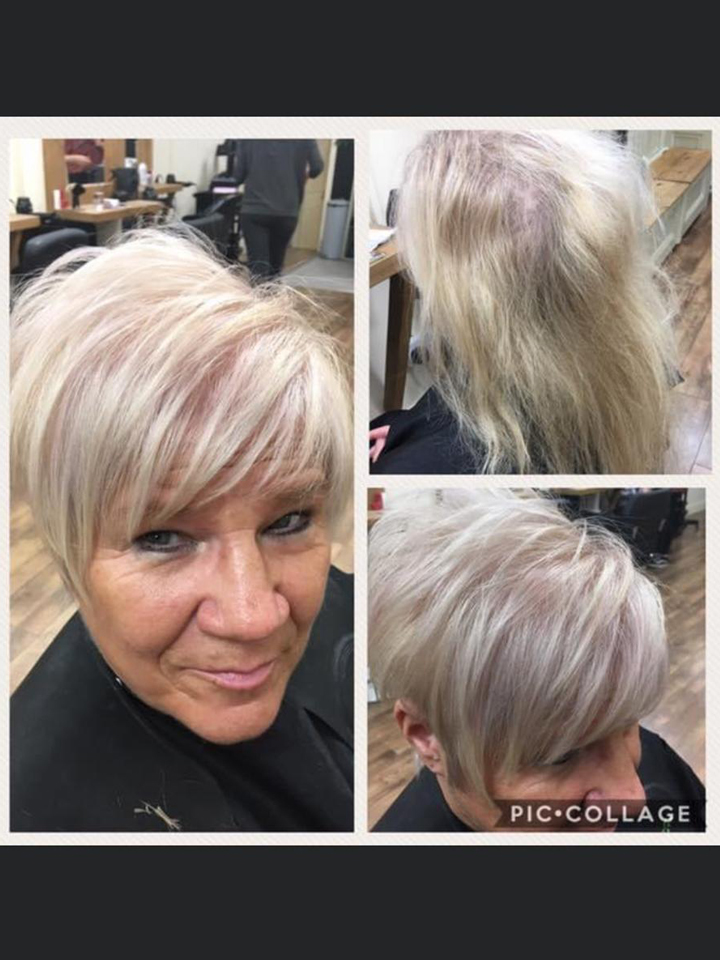 white short hair